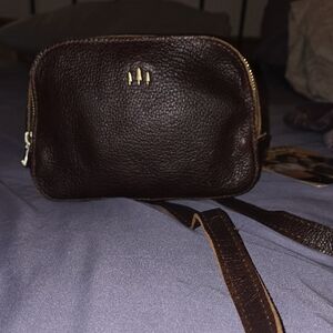 Portland Leather Dark Brown Crossbody Bag